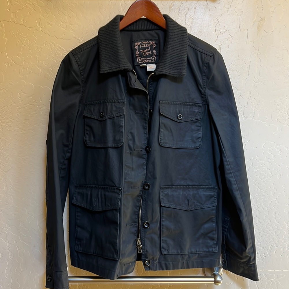 J Crew Washed & Aged Utility Jacket
